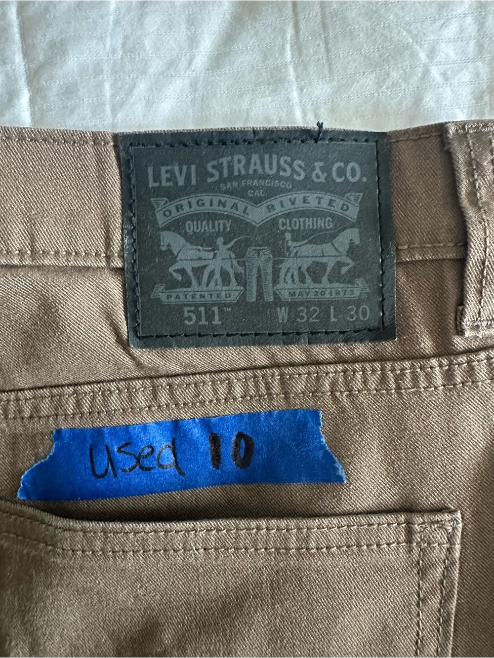 Levi's 511 Slim Chinos in Light Brown